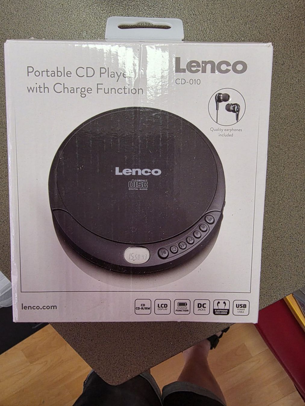 Lenco Lettore multimediale portatile: Lenco Tragbarer CD Player mit Ladefunktion – Nuovo e nell'imballaggio originale da Wikon venduto da Speedy_li