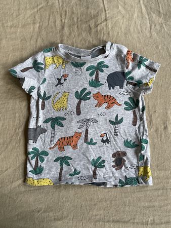 H&M T-Shirt Gr. 74 mit Dschungel Motiven