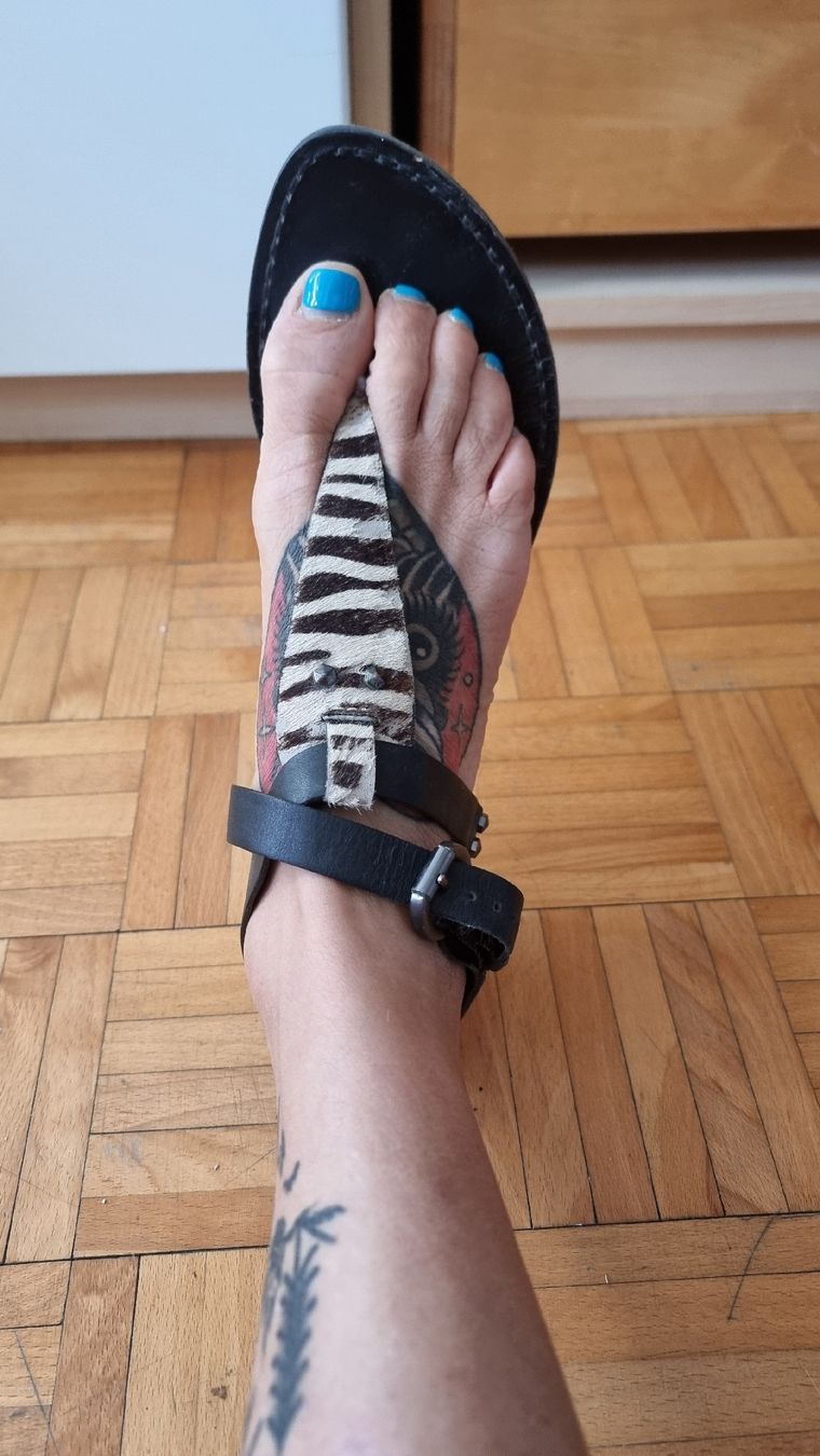 Damenschuhe: sandales zebrées – Gebraucht aus Carouge GE von mon_x9y7 1