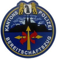 Kantons Polizei Bereitschaftszug Patch mit Klett.