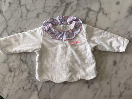 Baby Jacadi Paris 2 piece set - 💕🌸 Floral Collar Size 6M