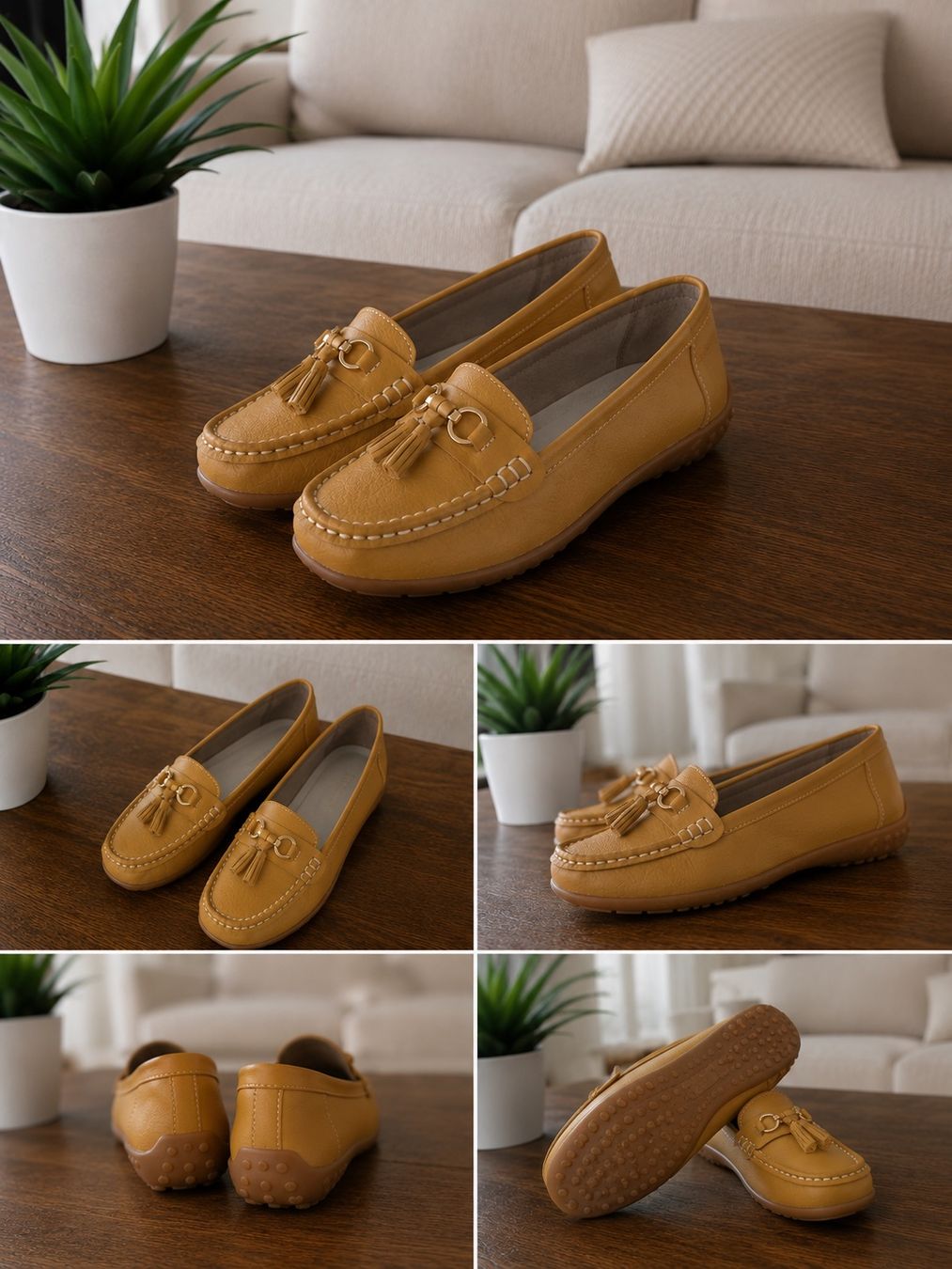 Scarpe da donna: Mocassins Damen Leder camel NEU Gr.40 – Nuovo e nell'imballaggio originale da Härkingen venduto da manu301295