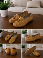 Mocassins Damen Leder camel NEU Gr.40
