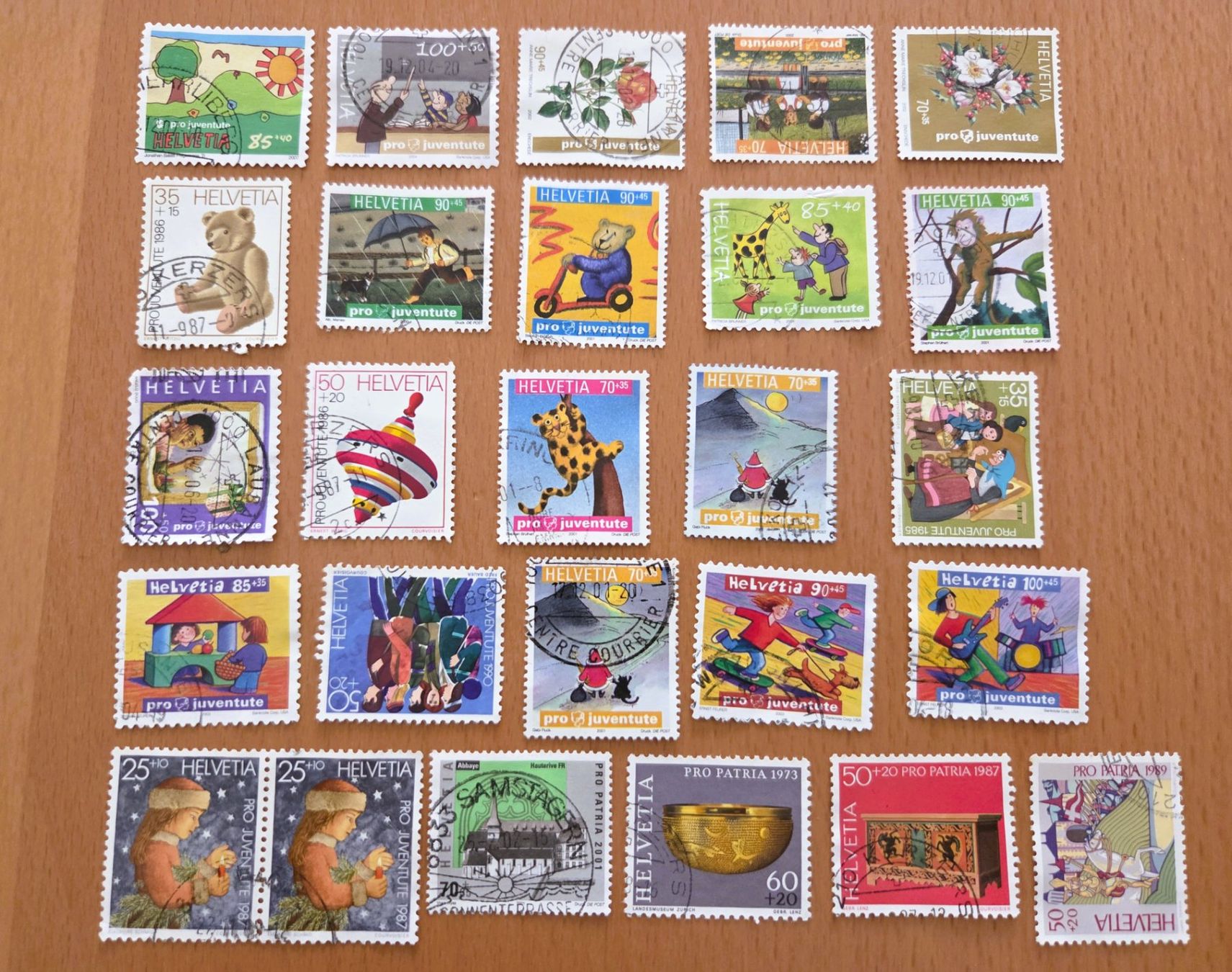 Alle Briefmarken: SCHWEIZER BRIEFMARKEN - PRO JUVENTUTE / PRO PATRIA – Gebraucht aus Brüttisellen von Nighttrain