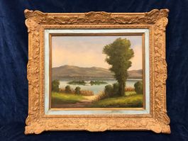 Insel Brisago . A. Müller öl a. Lwd.