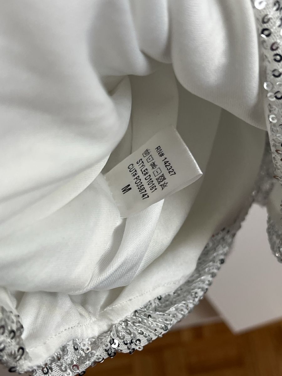 Vestiti: Robe blanche argentée à paillettes, M – Usato da Renens VD venduto da sar_bwz5 8