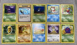 Lot de 10 Cartes Pokémon WOTC Vintage 1999 EN