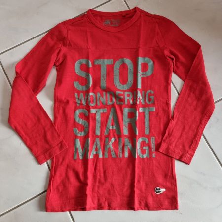 Cooles Jungen Langarmshirt Gr. 146/152 rot, top Zustand