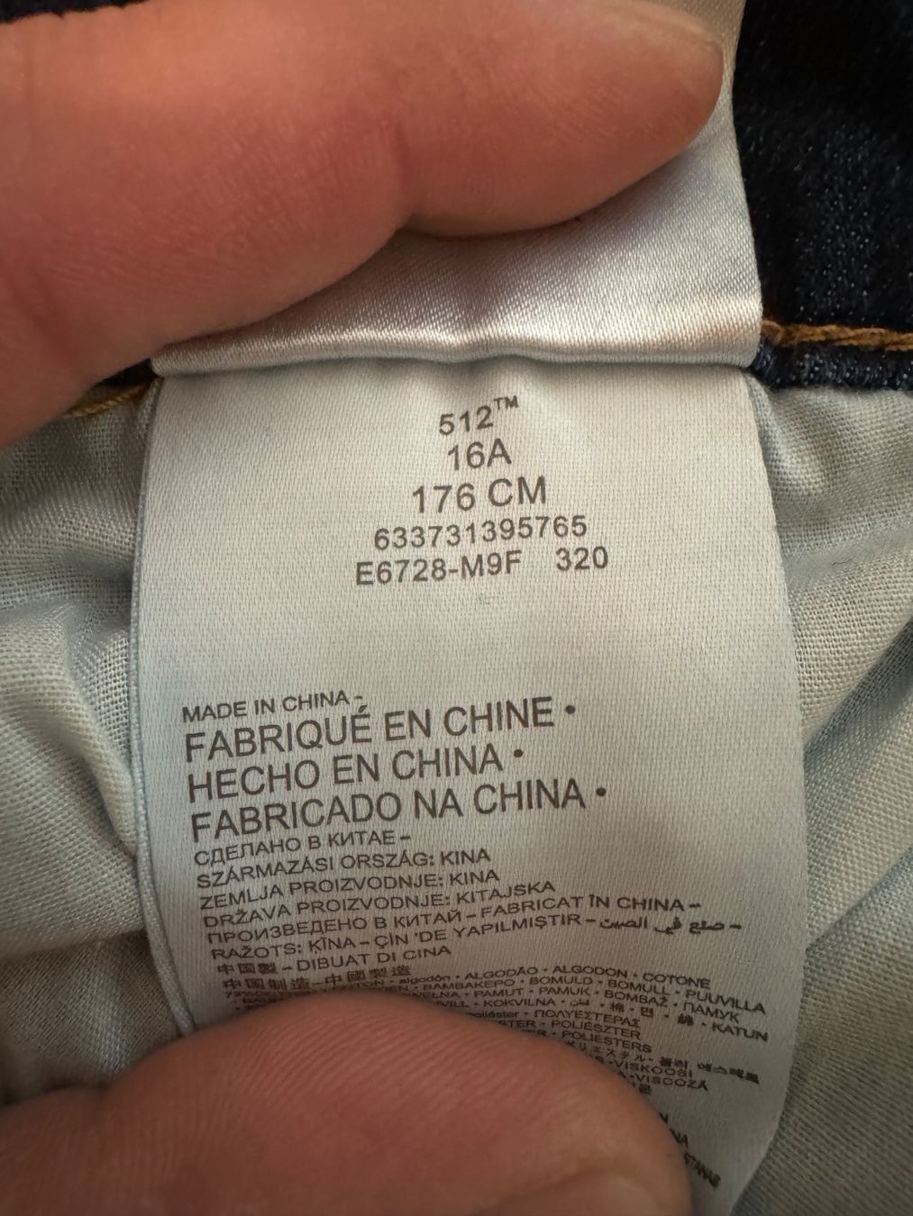 Levi's Jeans: Levi's 512 Jeans,  Grösse 16A, Dunkelblau – Usato da kloten venduto da Sneki5 3