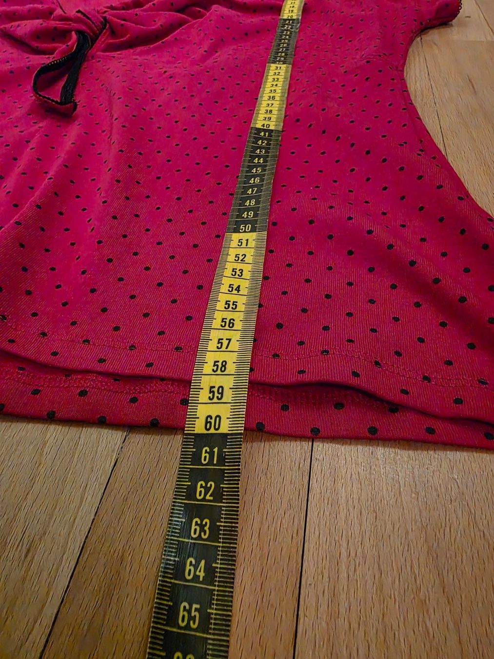 Camicette: Rote Bluse mit Punktmuster, Grösse XL, Vintage Style – Usato da Wald ZH venduto da CapLux 2