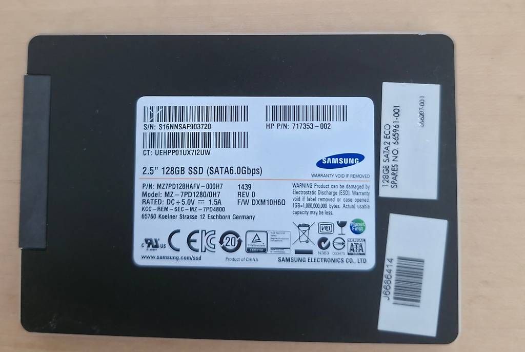 Disques durs: Samsung 128GB SSD  Top Zustand – D'occasion à Basel par Junior_Store