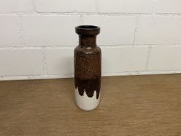 Keramik Vase braunweiss 200-28 West Germany guter Zustand