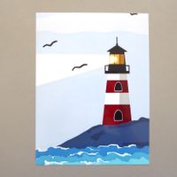 Leuchtturm - Bild / Foto - 15 x 20cm - glanz