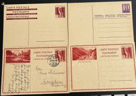 4 Ganzsachen um 1930