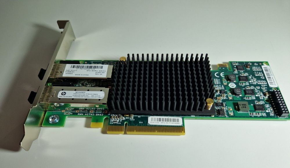 HP NC523SFP Dual Port 10Gbps SFP GbE PCI-E 593742-001 - Foto 9
