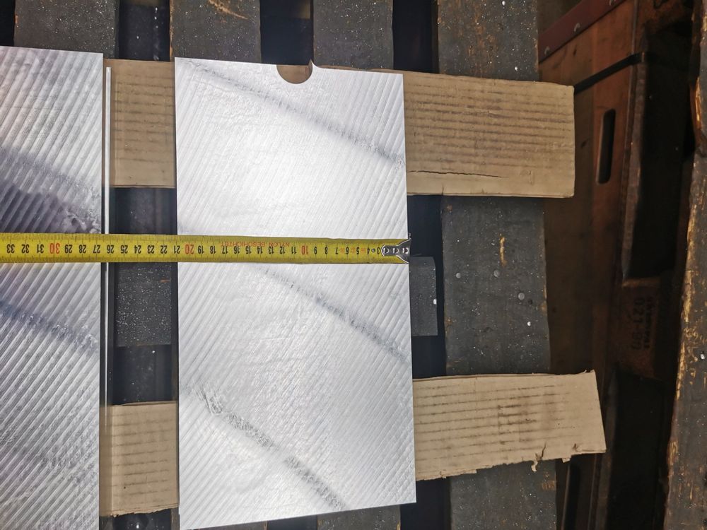 Aluminiumplatten EN AW-5083 Alu Platte, unfoliert, Dicke 10mm, Breite, 1,98