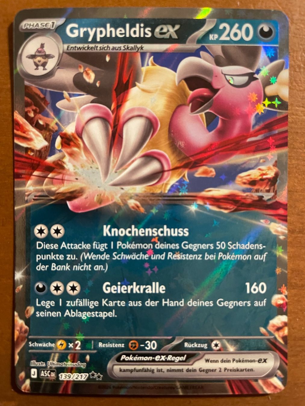 Pokémon Carte collezionabili: Pokemon Grypheldis eX (Versand gratis) – Nuovo (secondo la descrizione) da Chur venduto da Angerson