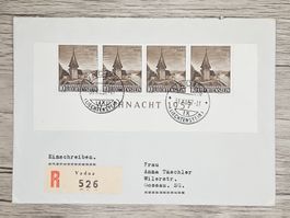 CL22 Enveloppe + Timbre Liechtenstein 1957