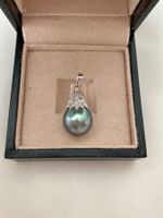 13mm Tahiti Perlen Anhänger 14k Gold