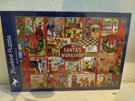 1000er Puzzle, Bluebird, Weihnachten Santa's Workshop, neu