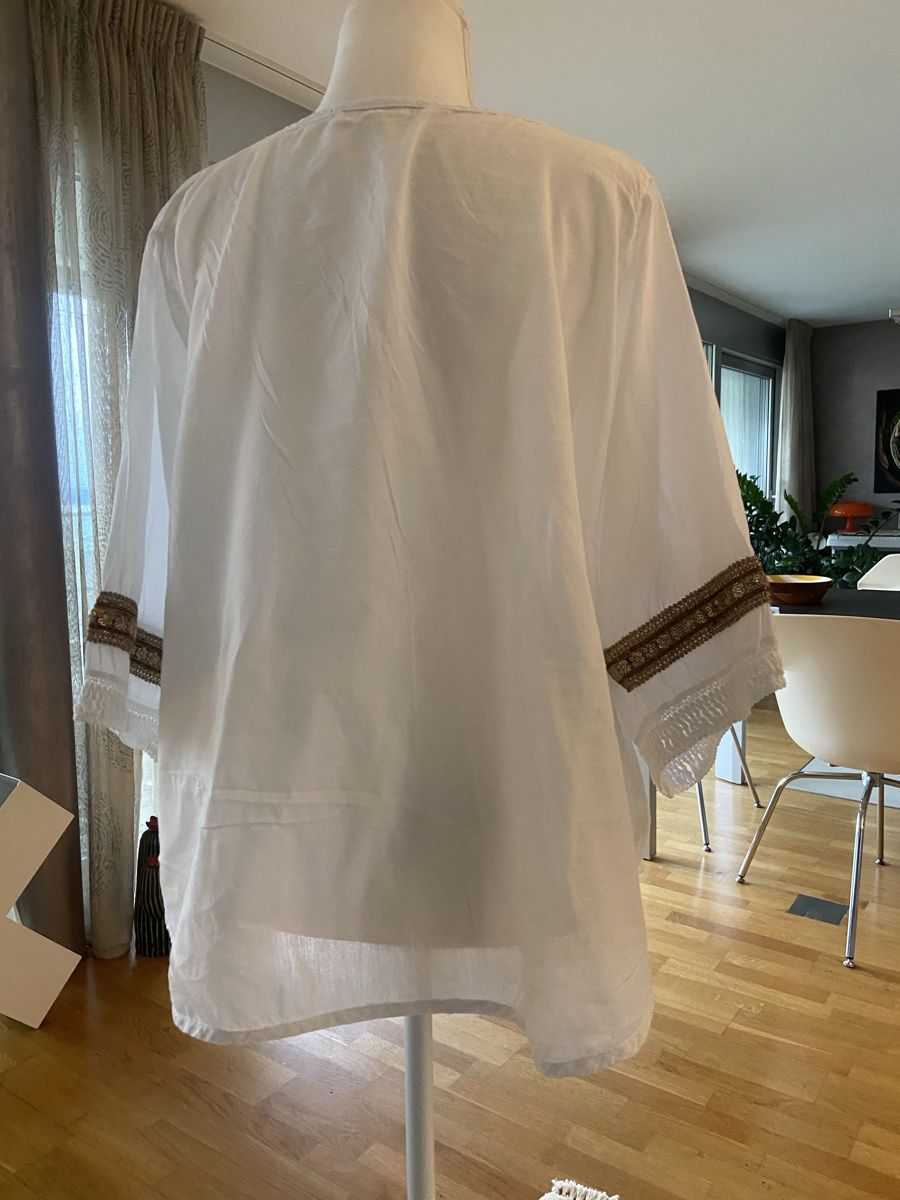 Tuniken: Tunique blanche d'été, taille L, coton – Gebraucht aus Neuchâtel von lu7_9rs7 1