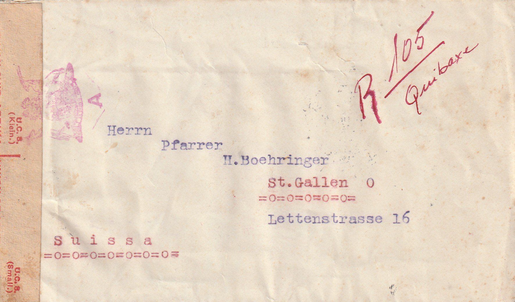 Alle Briefmarken: Brief Angola 1942 mit Zensur – Gebraucht aus Rorschacherberg von fratovi2 1