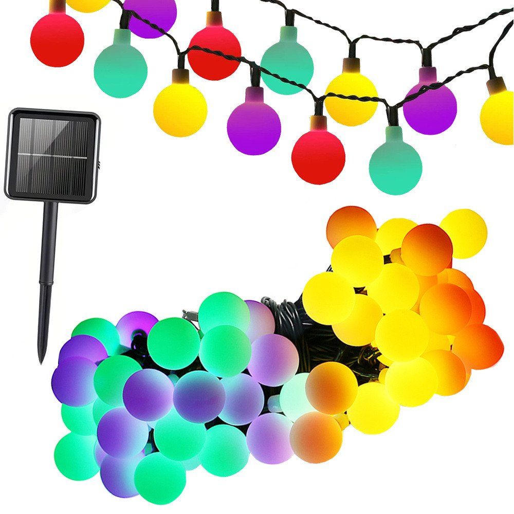 Lichterketten & Leisten: Solar-Gartengirlande 450cm mit 40 LED Lichtern D2cm – Neu und originalverpackt aus Matzendorf von Gartendeko-Shop