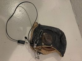 Original Bücker Lederkappe mit integriertem Headset