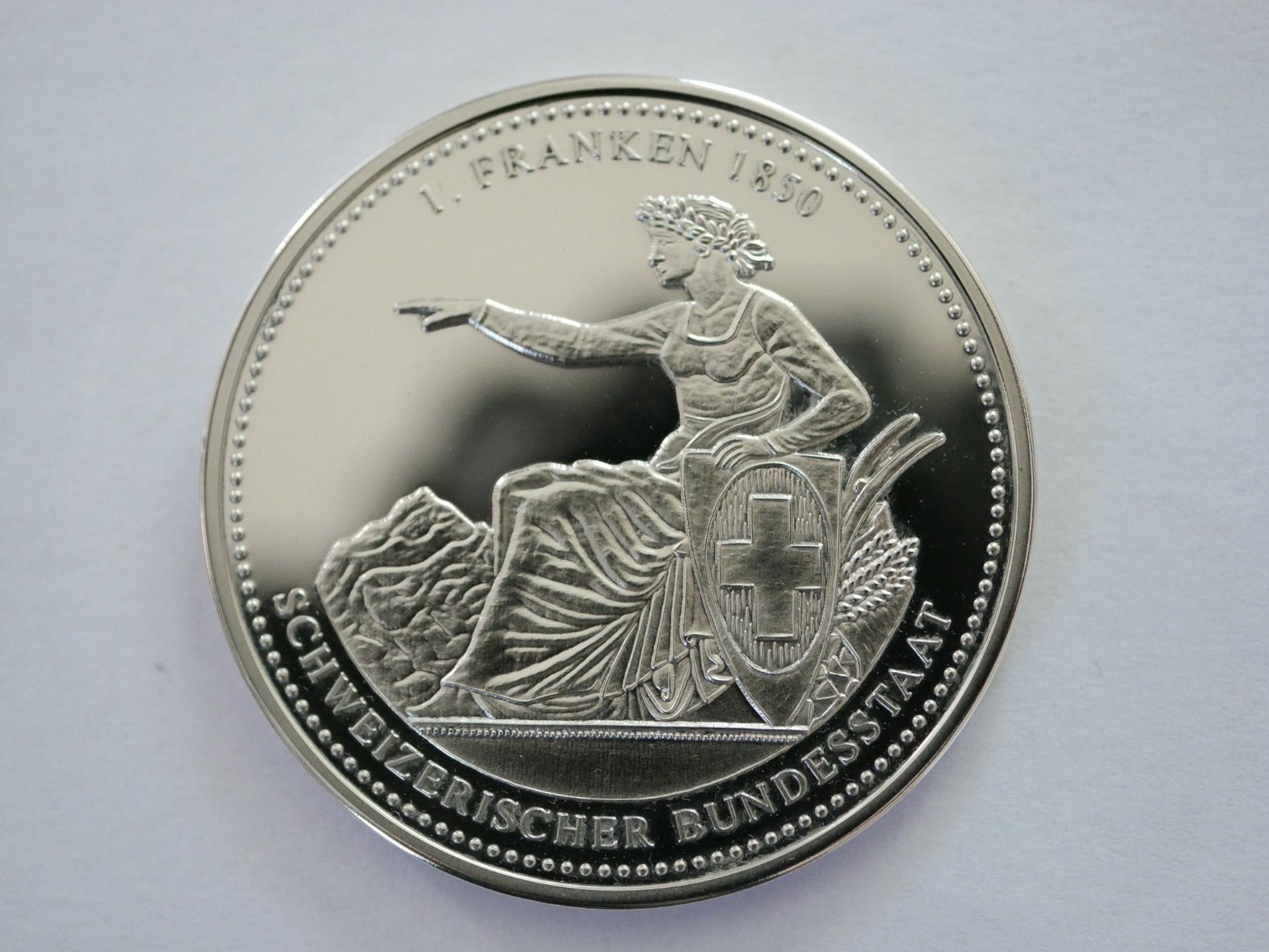 Medaglie: 150 Jahre Schweizer Franken ***TOP*** – Nuovo e nell'imballaggio originale da Kreuzlingen venduto da Samson01