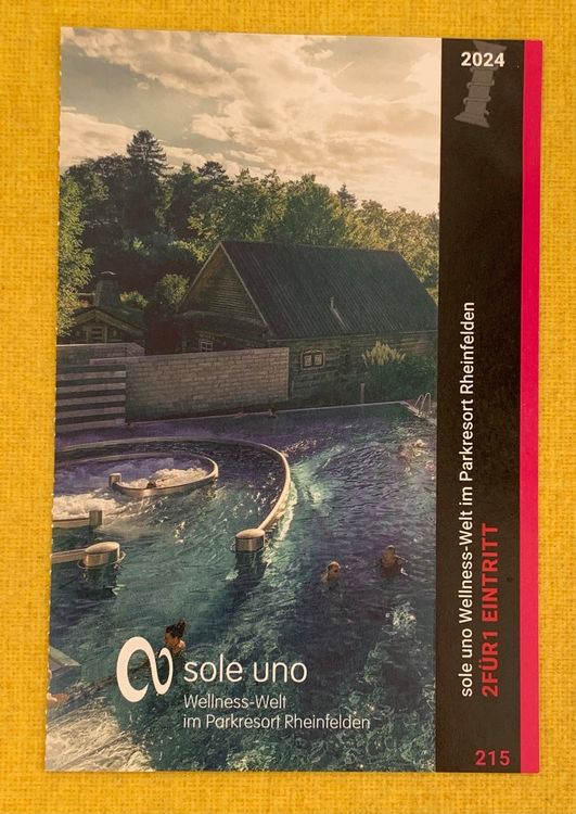 Sole Uno 2 für 1 Eintritt (Neu (gemäss Beschreibung)) in Nunningen für ...