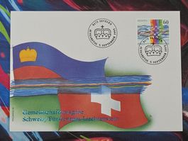CL27 Enveloppe + Timbre Suisse 1995