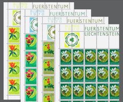 🇱🇮 1970 SÉRIE ** « FLEURS DU LIECHTENSTEIN « (LBK 95.00)