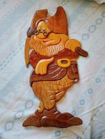 Decorazione in legno intagliato a mano, nano Biancaneve