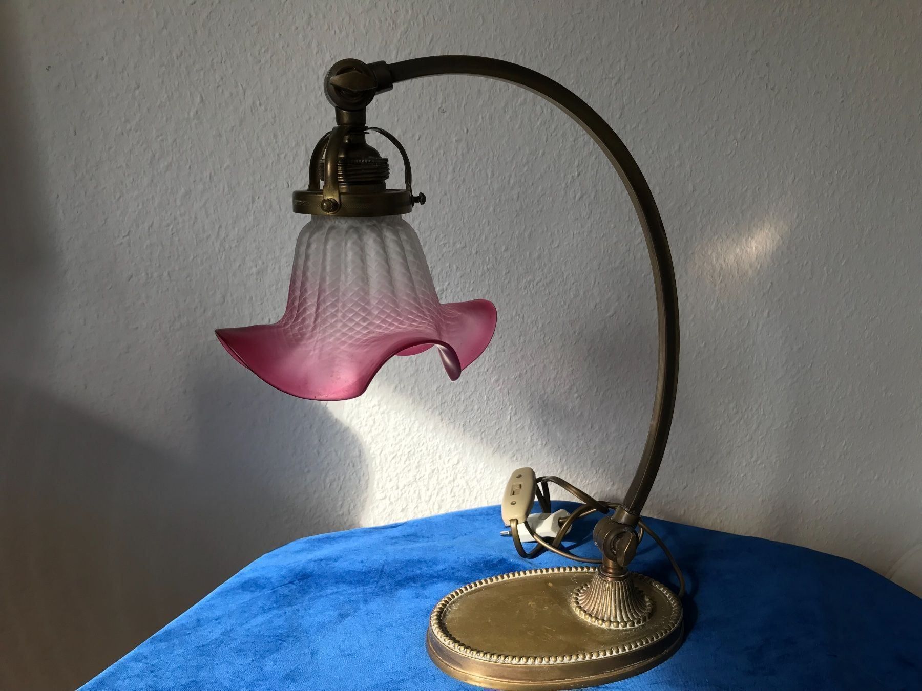 Lampen: Antik Tischlampe mit schöne Glasschirm – Gebraucht aus Zürich von Artnuvo 5