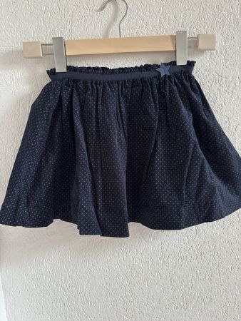 Jupe Okaïdi motif pois bleu taille 7-8 ans