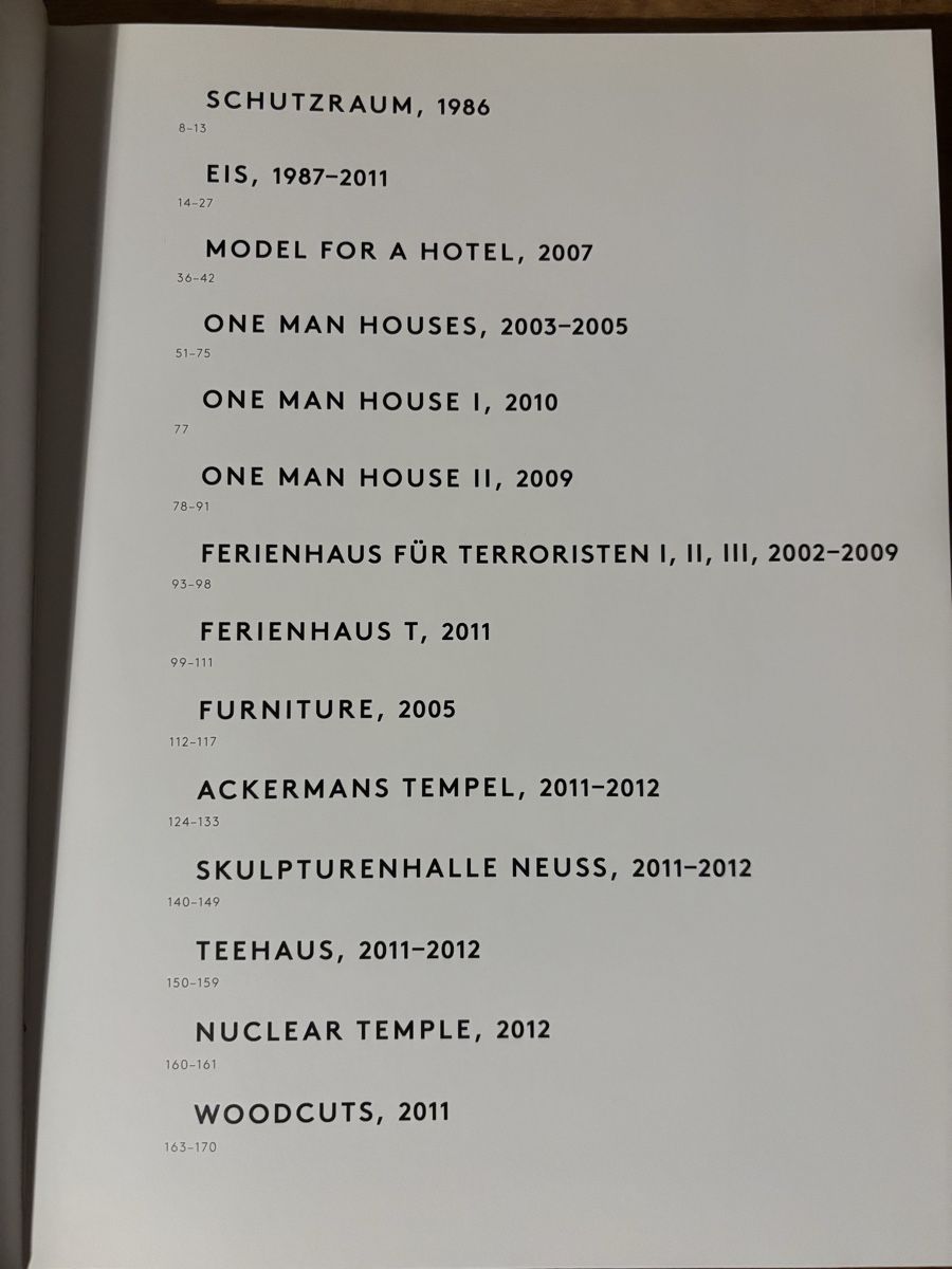 Bücher: Thomas Schütte HOUSES Architekturbuch – Gebraucht aus Zürich von WWehrle 2