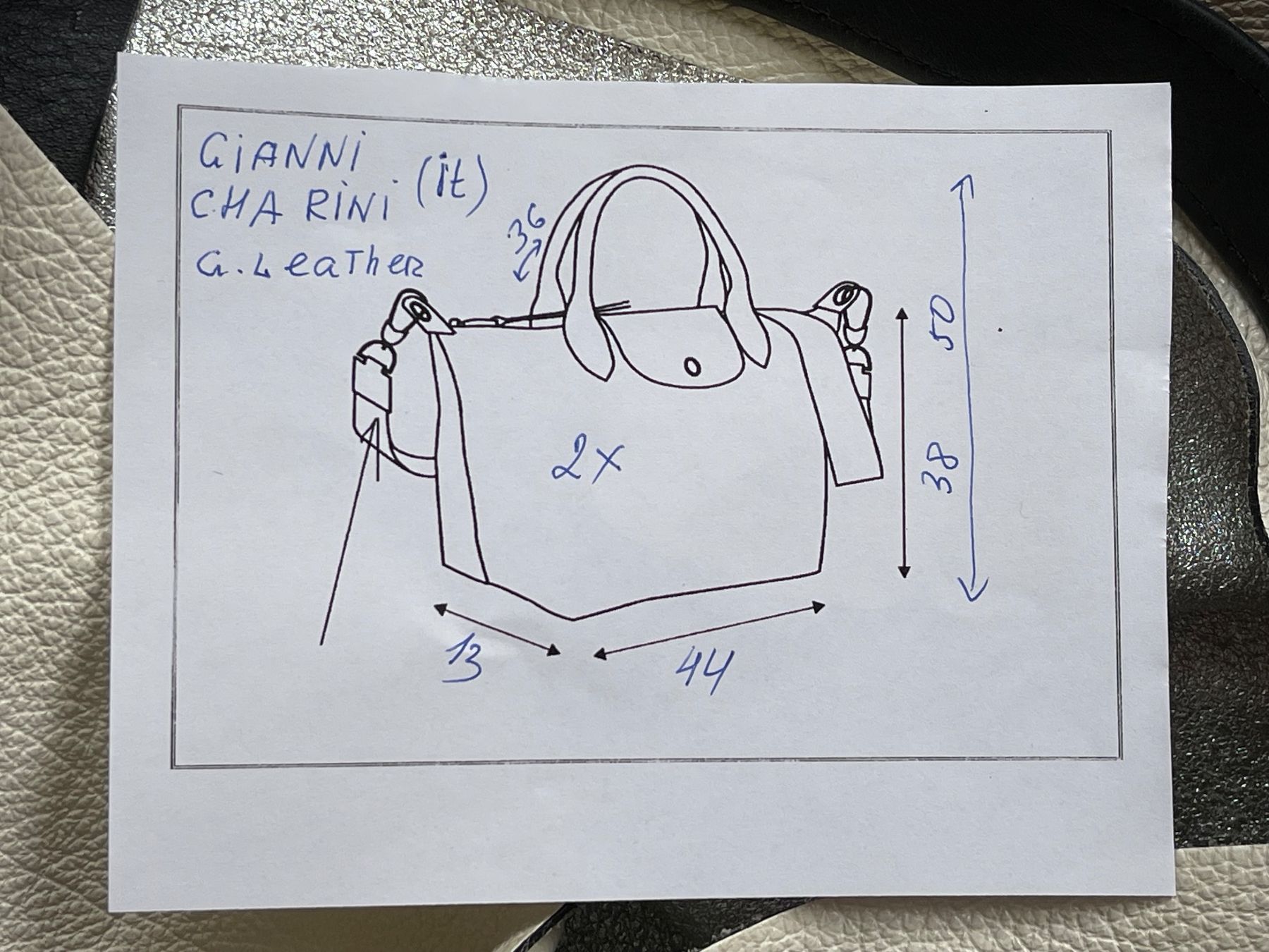 Gianni Chiarini Sacs femmes: GIANNI CHIARINI Neu/NP200CHF Doppelseitig Silber Tasche – Neuf (Voir description) à Kölliken par Prscoo 8