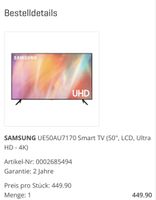 Neuwertiger Samsung Smart TV, 50 Zoll, 4K Ultra HD neu