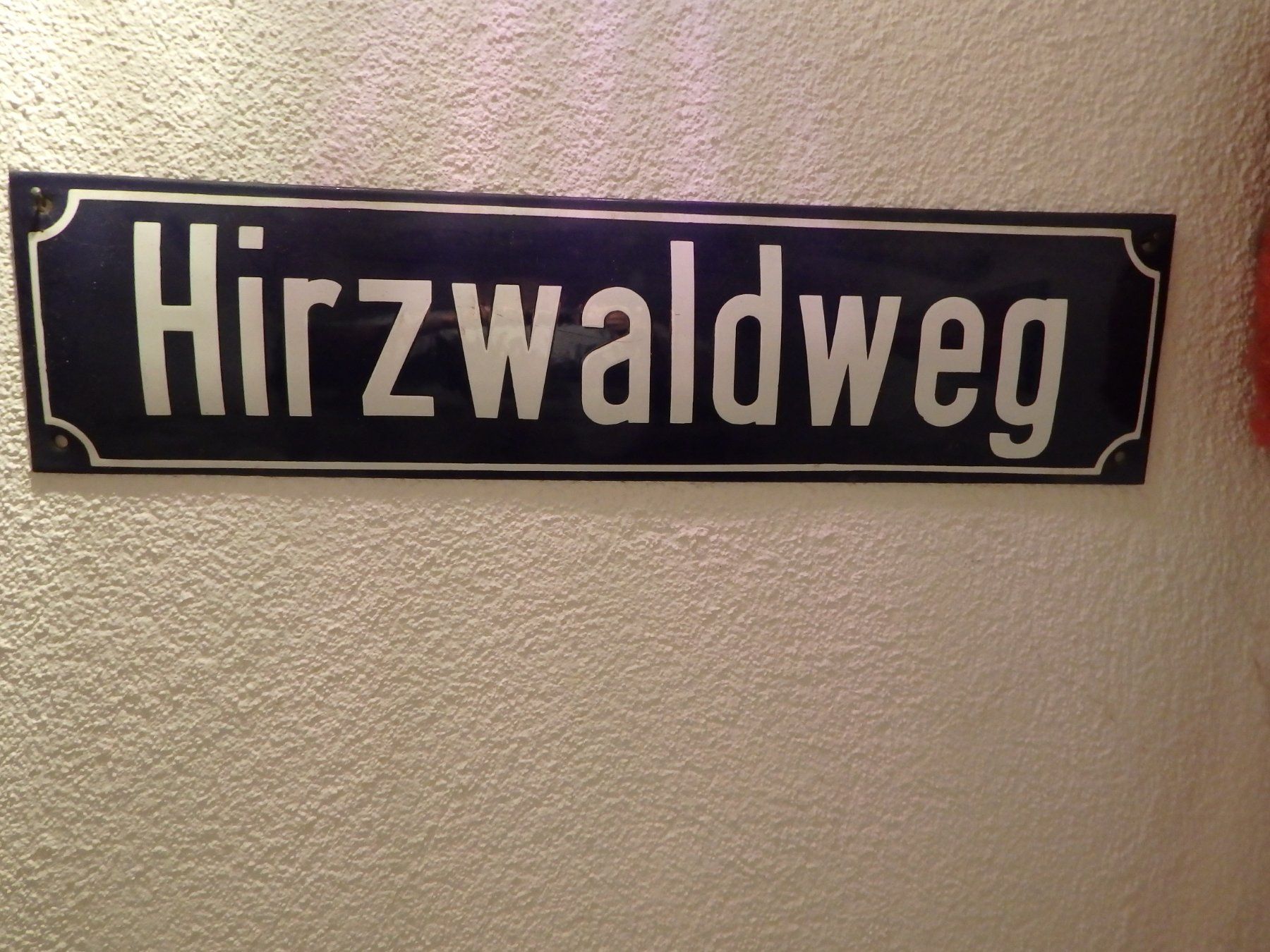 Schilder: Strassenschild Hirzwaldweg – Gebraucht aus Obergerlafingen von Nurschi2011 1