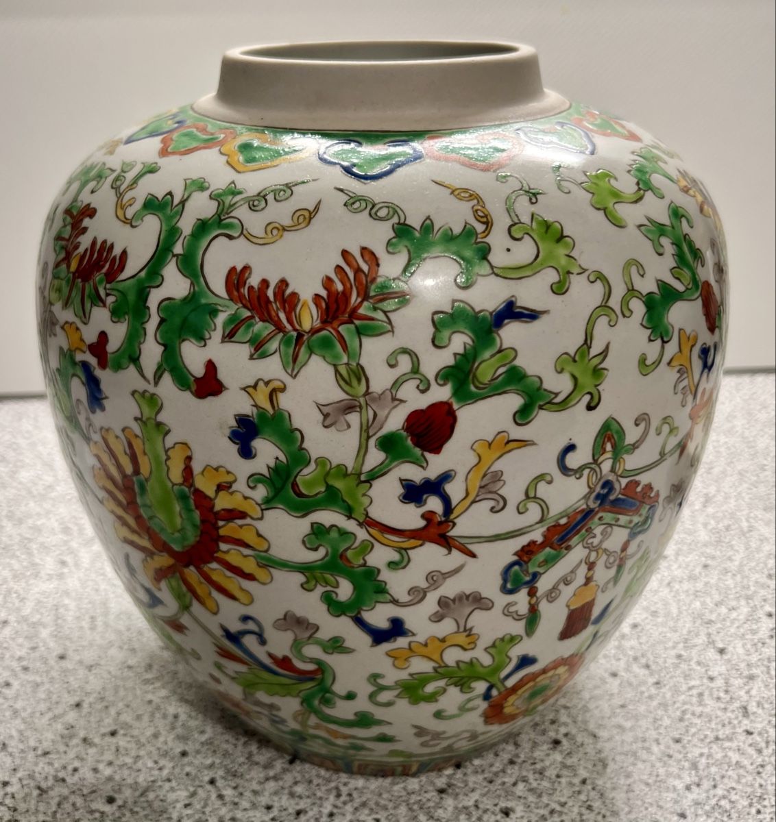 Pentole: Handbemalter Chinesischen Wucai - Topf mit Deckel – Usato da Hunzenschwil venduto da Madachica 1