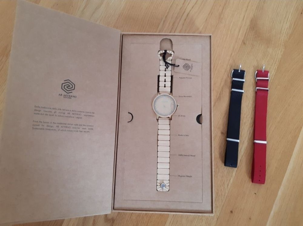 Ab Aeterno Ianus Chrono Acer Maple Wood 42mm Reloj De Cuarzo | Envío Gratis