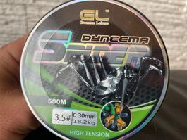 GL Dyneema Spider Premium Geflochtene Schnur. 500m / 0.30mm