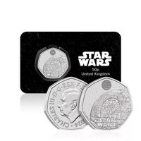 50 Pence - Charles III (Death Star II) 2024 UNC Coin Card