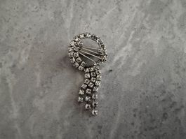 Brosche mit Strass Steinen