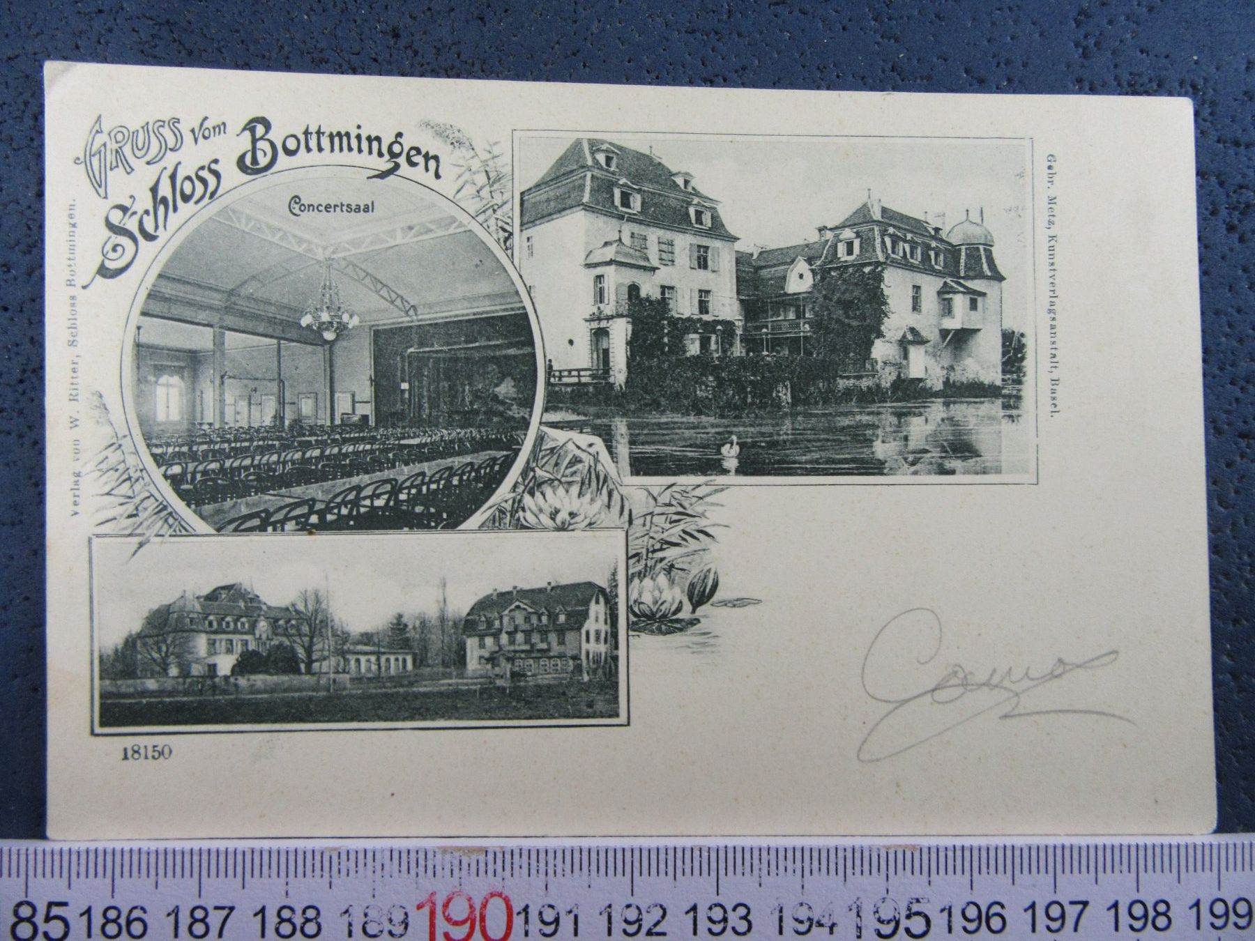 Cartoline postali: GRUSS VOM SCHLOSS BOTTMINGEN BL AK – Usato da Ettingen venduto da Hausi4711
