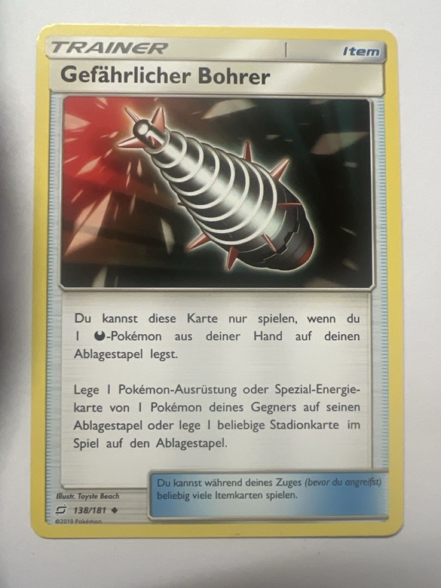 Pokémon Carte collezionabili: Gefährlicher Bohrer Pokémon  – Usato da Frauenfeld venduto da mwguv
