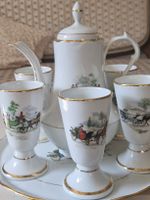 Kaffeegeschirr 8 Teile Porzellan, M&S, antik