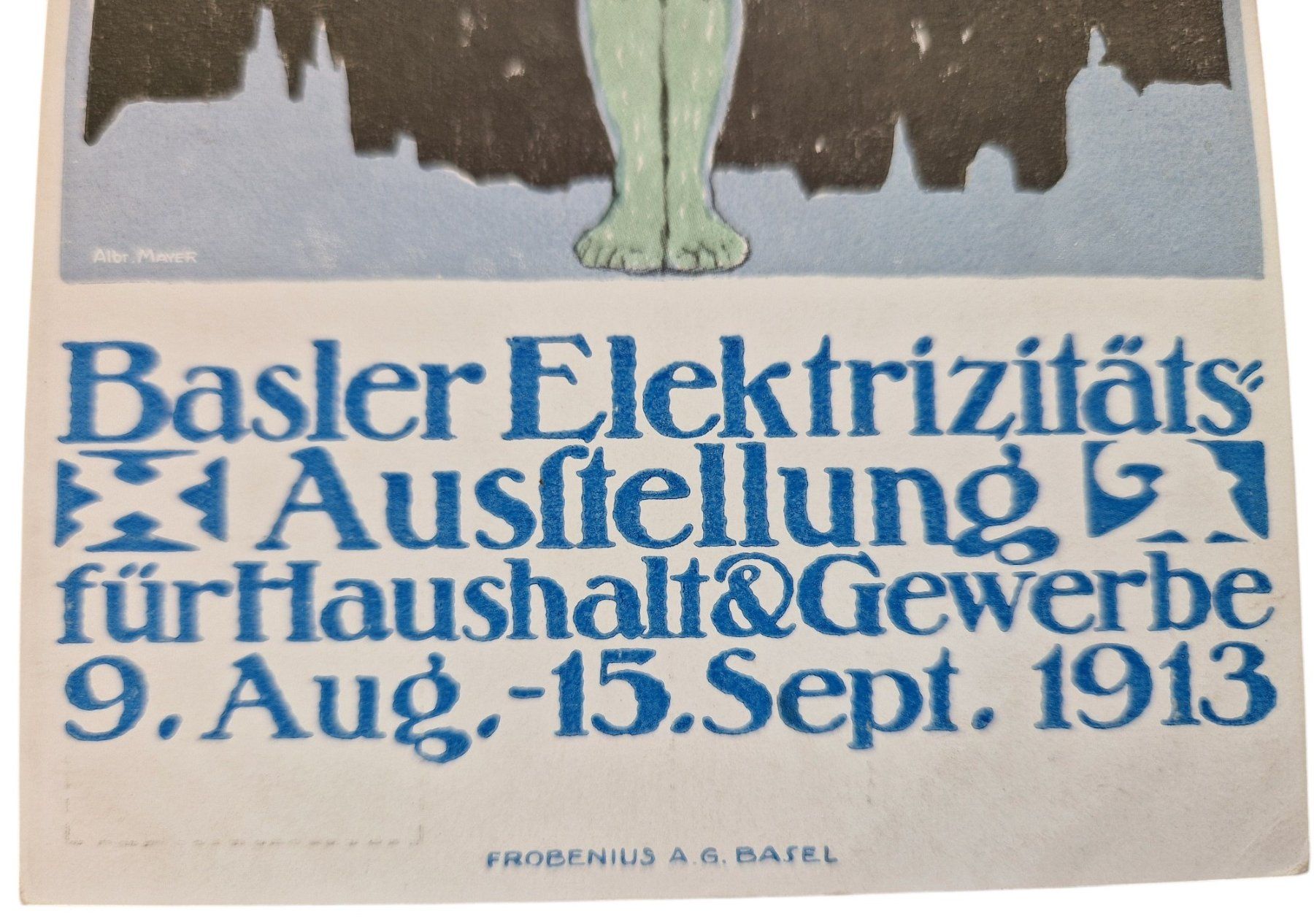 Ansichtskarten: Ansichtskarte Basler Elektrizitätsausstellung 1913 – Gebraucht aus Mörschwil von aik_x8mc 2