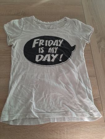 T-Shirt mit lustigem Spruch, Gr. M