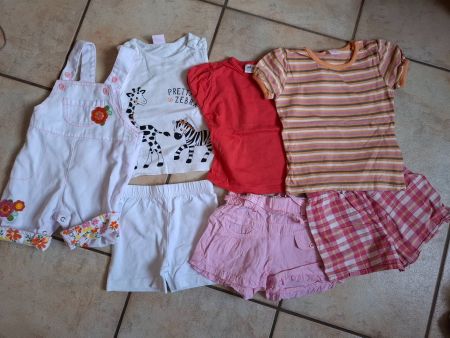 10 teiliges Sommerpaket Mädchen 74